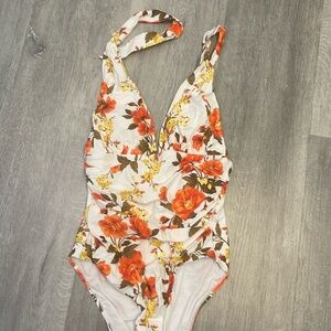 Cupshe size medium floral bathing suit